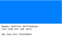 Barva na textil Marabu Textil Print 100ml: 956 Modrá - Textil Print (100ml)