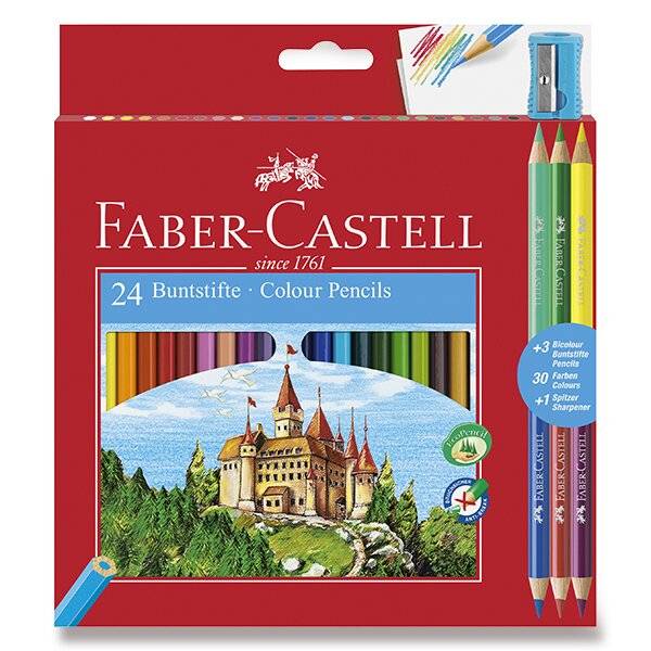 Pastelky Faber Castell 24ks + 6 barev