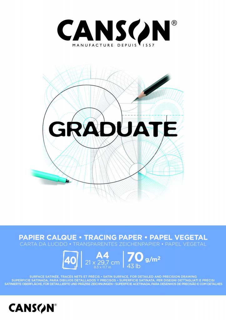 Graduate Calque skicák A4