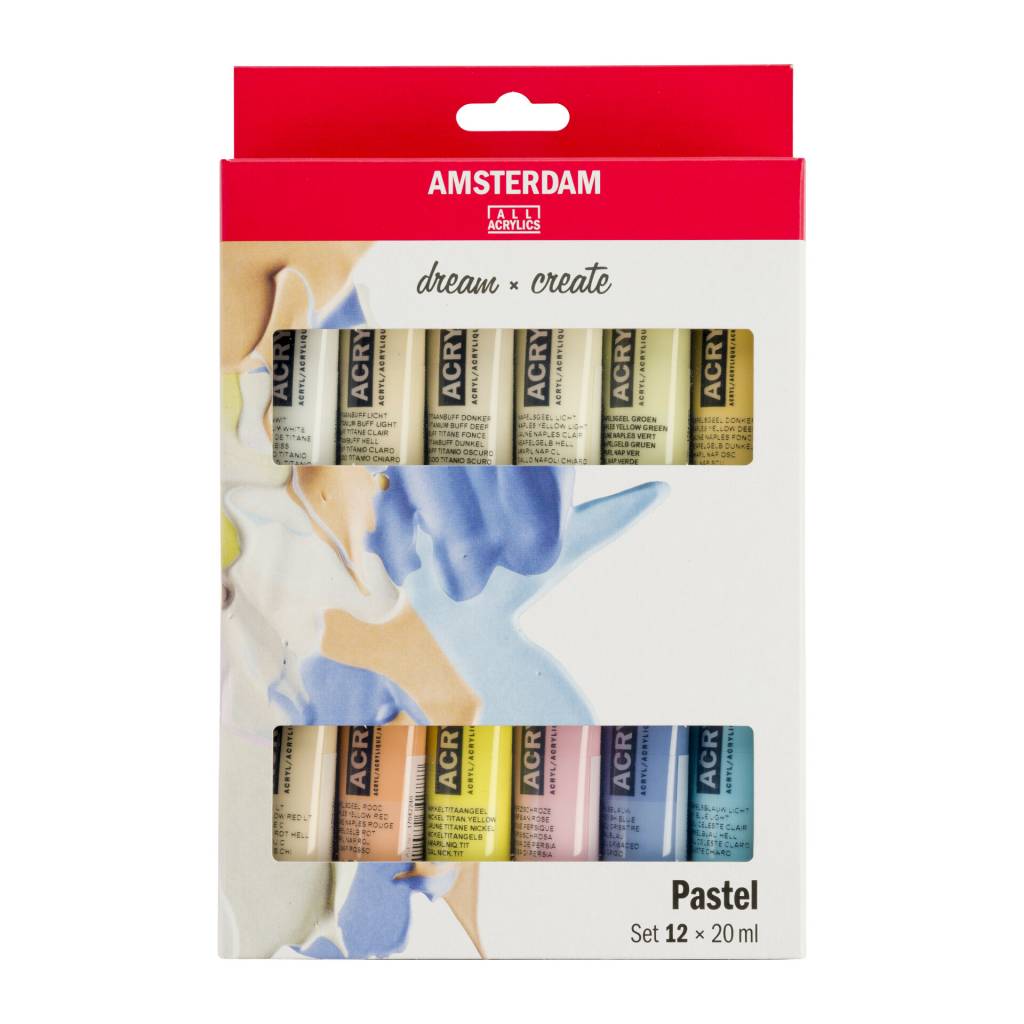 Akrylové barvy Amsterdam Pastel 12x20ml