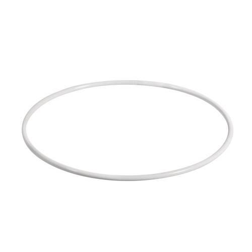 Kovový kruh bílý 18cm
