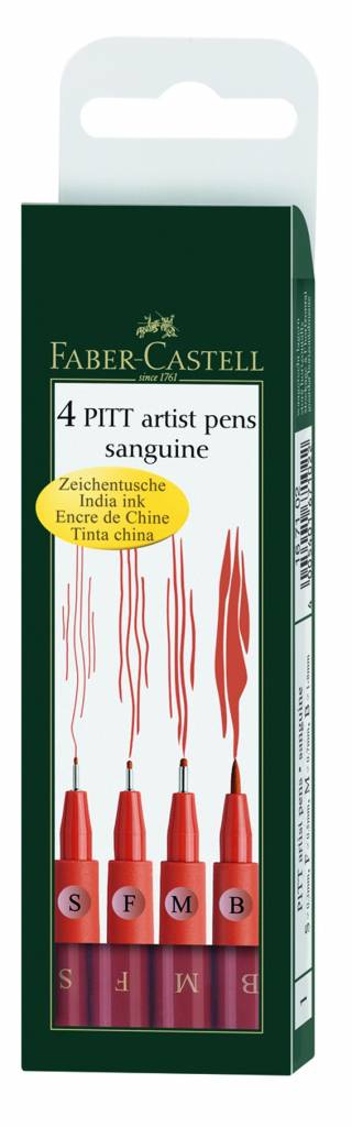 Sada PITT artist pen 4ks: 167102 Sanguine - Sada PITT artist pen 4ks
