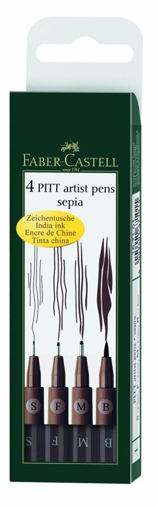 Sada PITT artist pen 4ks: 167101 Sépie - Sada PITT artist pen 4ks 