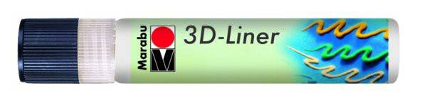 3D Liner na vodní bázi Marabu: 670 Bílá - 3D liner Marabu