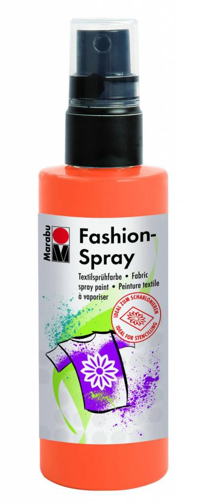 Textilní barva ve spreji Fashion Spray 100ml: 225 Mandarinka - Fashion spray Marabu (100ml)