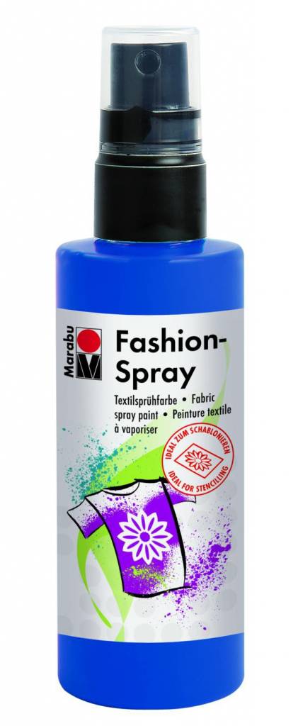 Textilní barva ve spreji Fashion Spray 100ml: 258 Námořnická modř - Fashion spray Marabu (100ml)