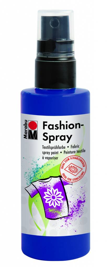Textilní barva ve spreji Fashion Spray 100ml: 293 Noční modř - Fashion spray Marabu (100ml)