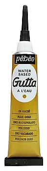 Kontury na hedvábí Gutta: Zlatá - Kontura Gutta (20ml)