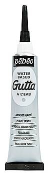 Kontury na hedvábí Gutta: Stříbrná - Kontura Gutta (20ml)