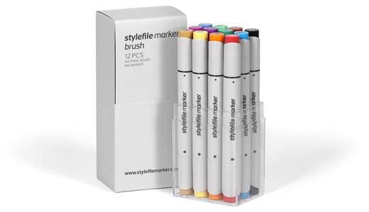 Stylefile fixy Brush Main A set - 12ks