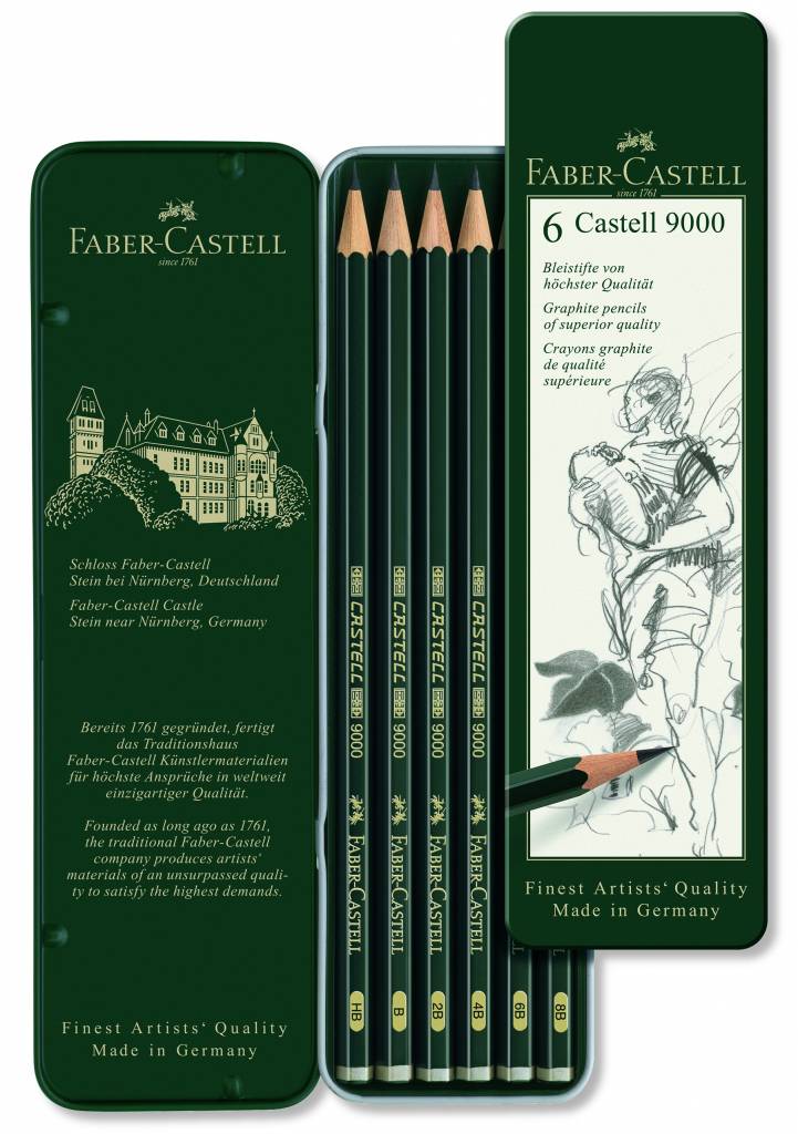 Grafitové tužky Faber-Castell sada 6ks