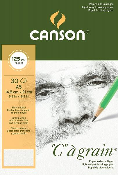 Canson "C"á grain skicák A5 125g
